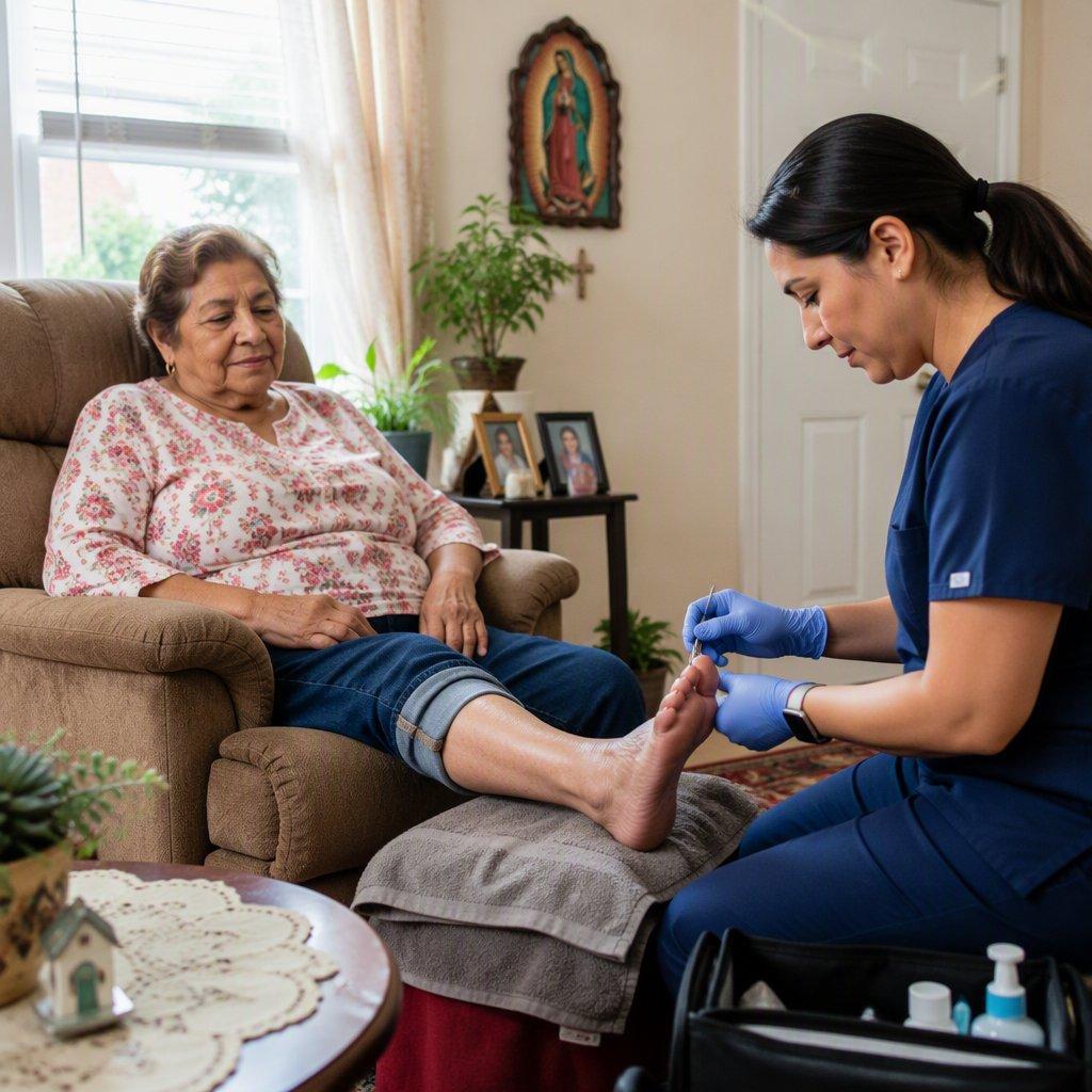 Mobile medical pedicure